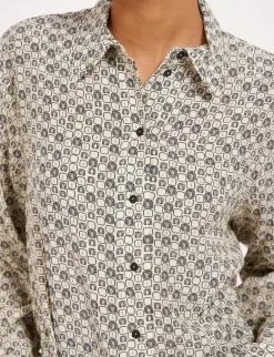 Maureen oak leaf print shirt