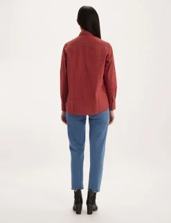 Maureen red check shirt