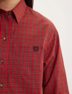 Maureen red check shirt