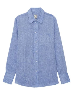 Maureen shirt in blue linen