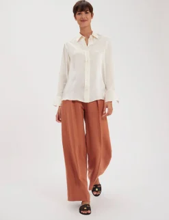 Maureen shirt in raw silk