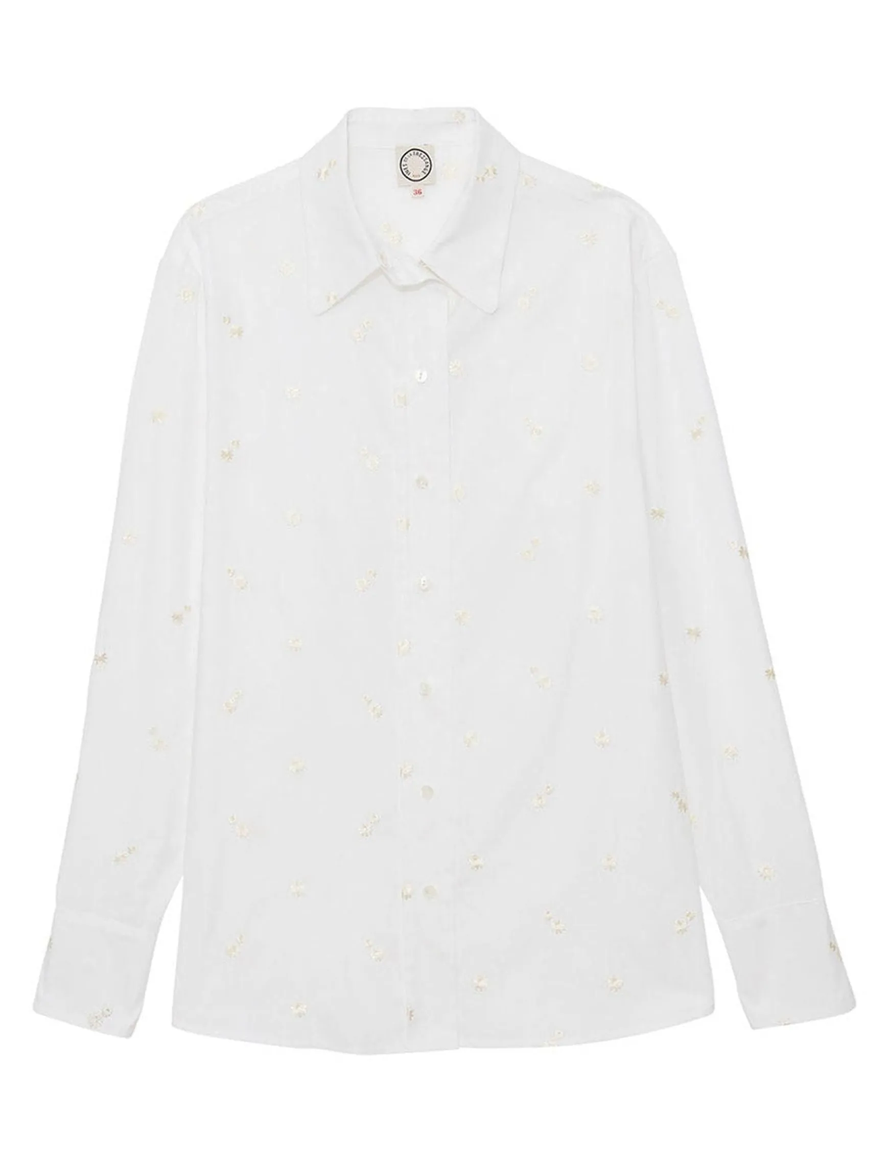 Maureen white shirt with embroidery