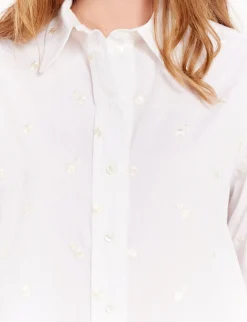 Maureen white shirt with embroidery