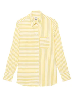 Maureen yellow striped shirt