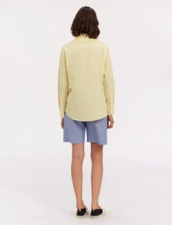 Maureen yellow striped shirt