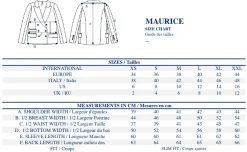 Maurice blue and orange checked jacket