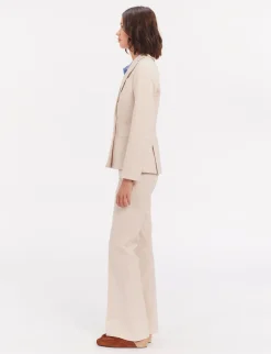 Maurice ecru striped jacket