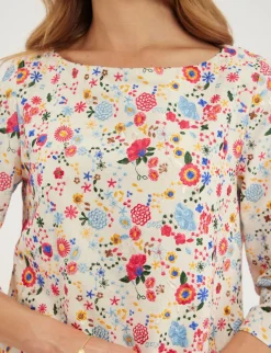 Megan dress with embroidery