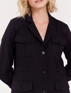 Midnight blue wool Flipper Saharienne