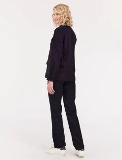 Midnight blue wool Flipper Saharienne