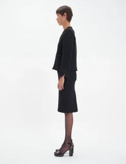 Misia jacket in black wool