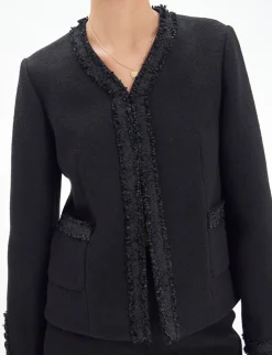 Misia jacket in black wool
