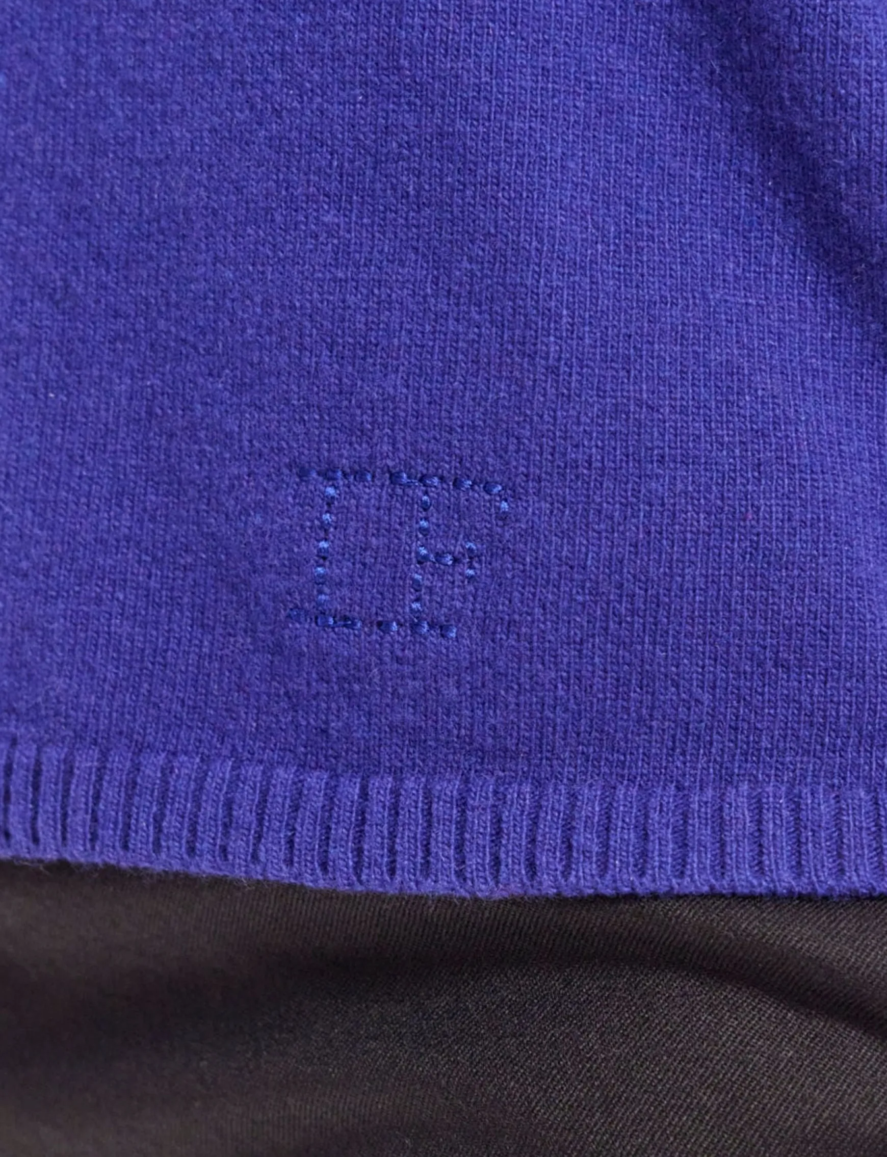 Morgane blue v-neck jumper