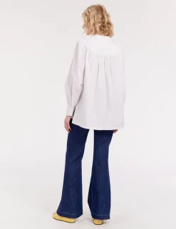 Ornella white embroidered blouse