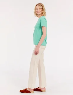 Oscar green round-neck t-shirt