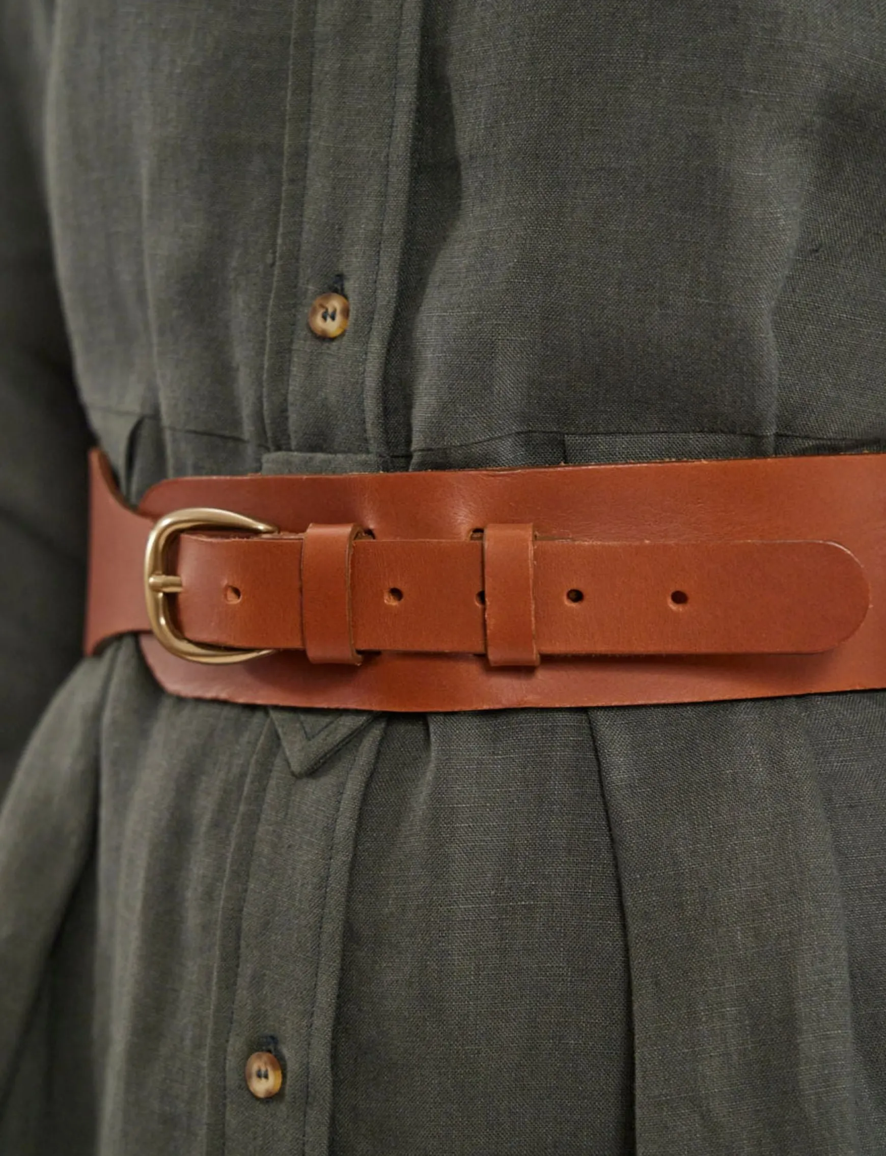 Paulette brown belt