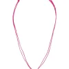 Pink clover necklace