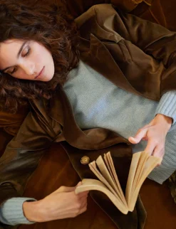 PULLOVER RD COLLAR HAMMER SLEEVES