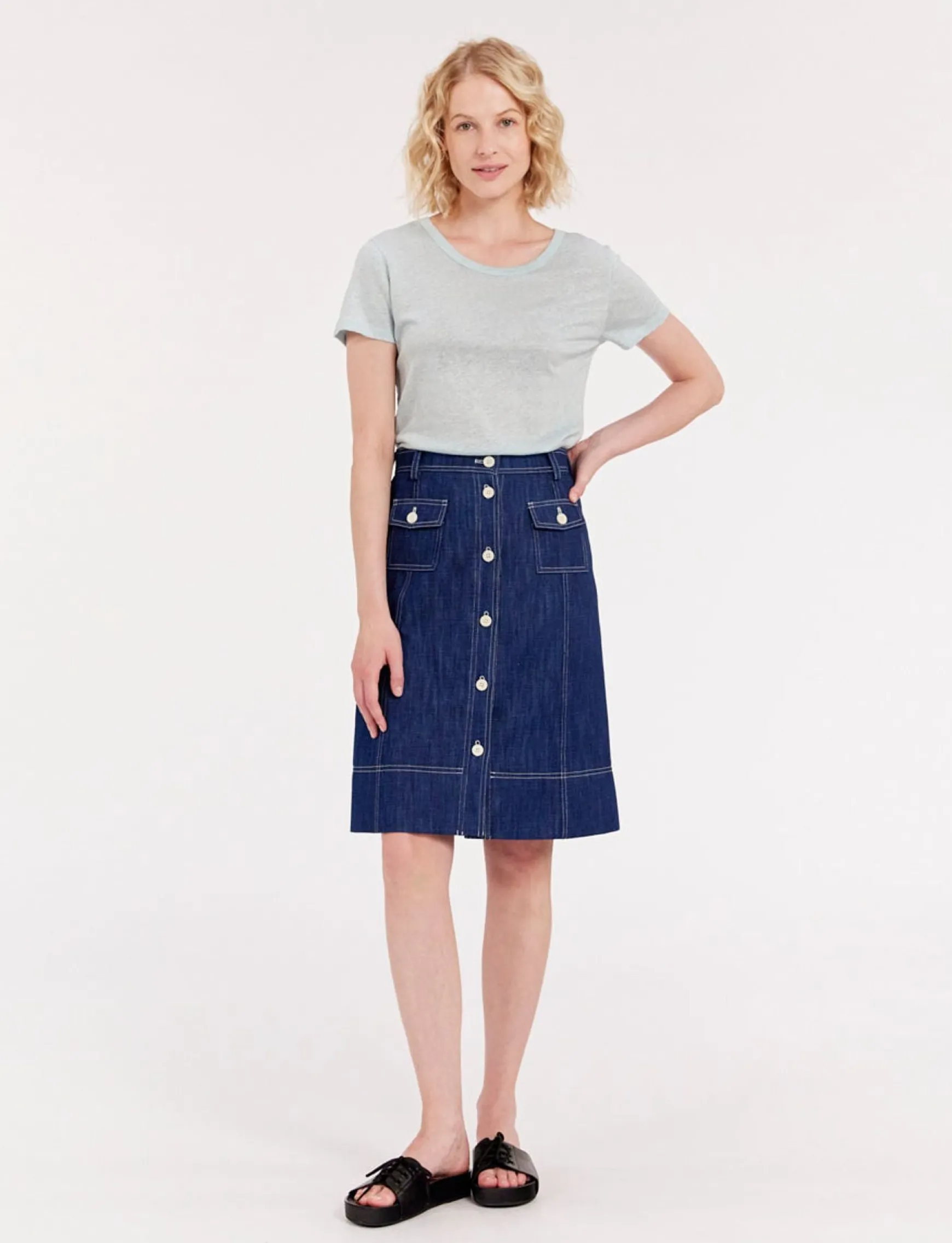 Rachel denim skirt