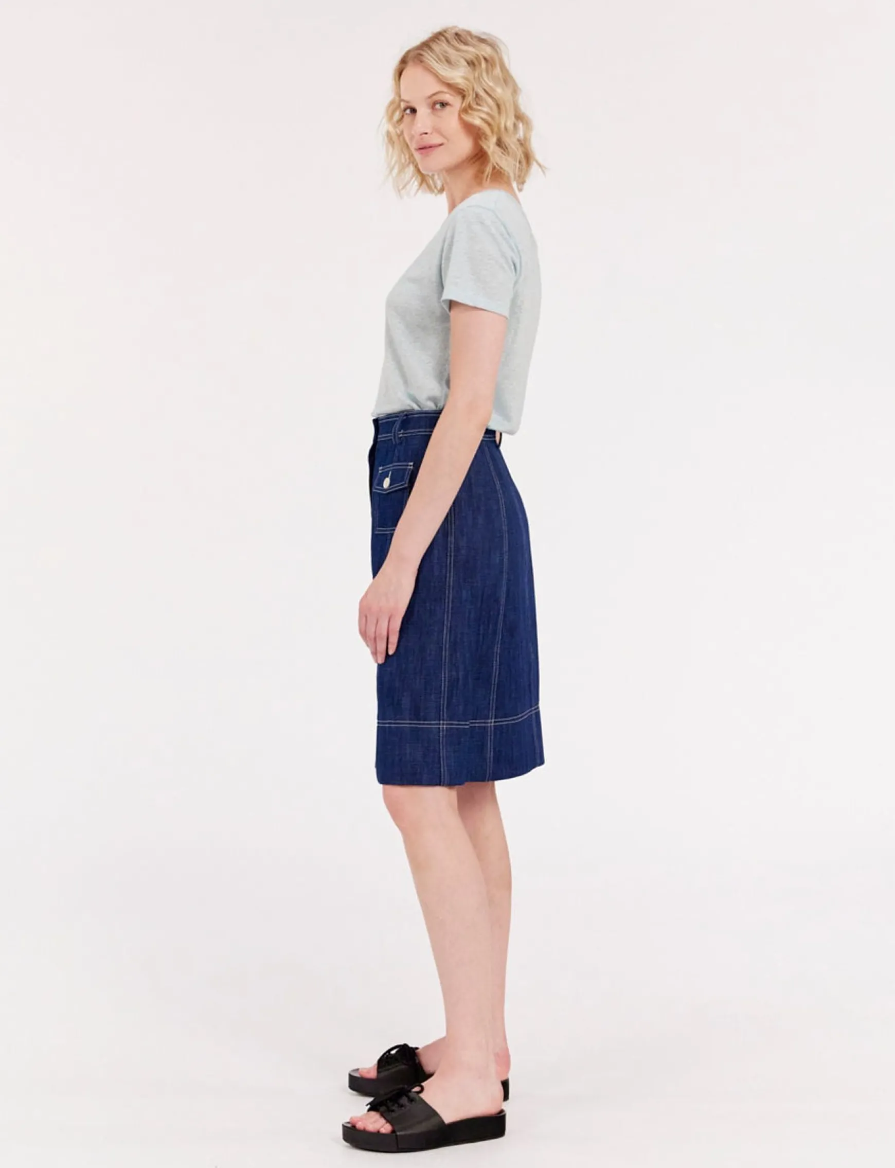 Rachel denim skirt