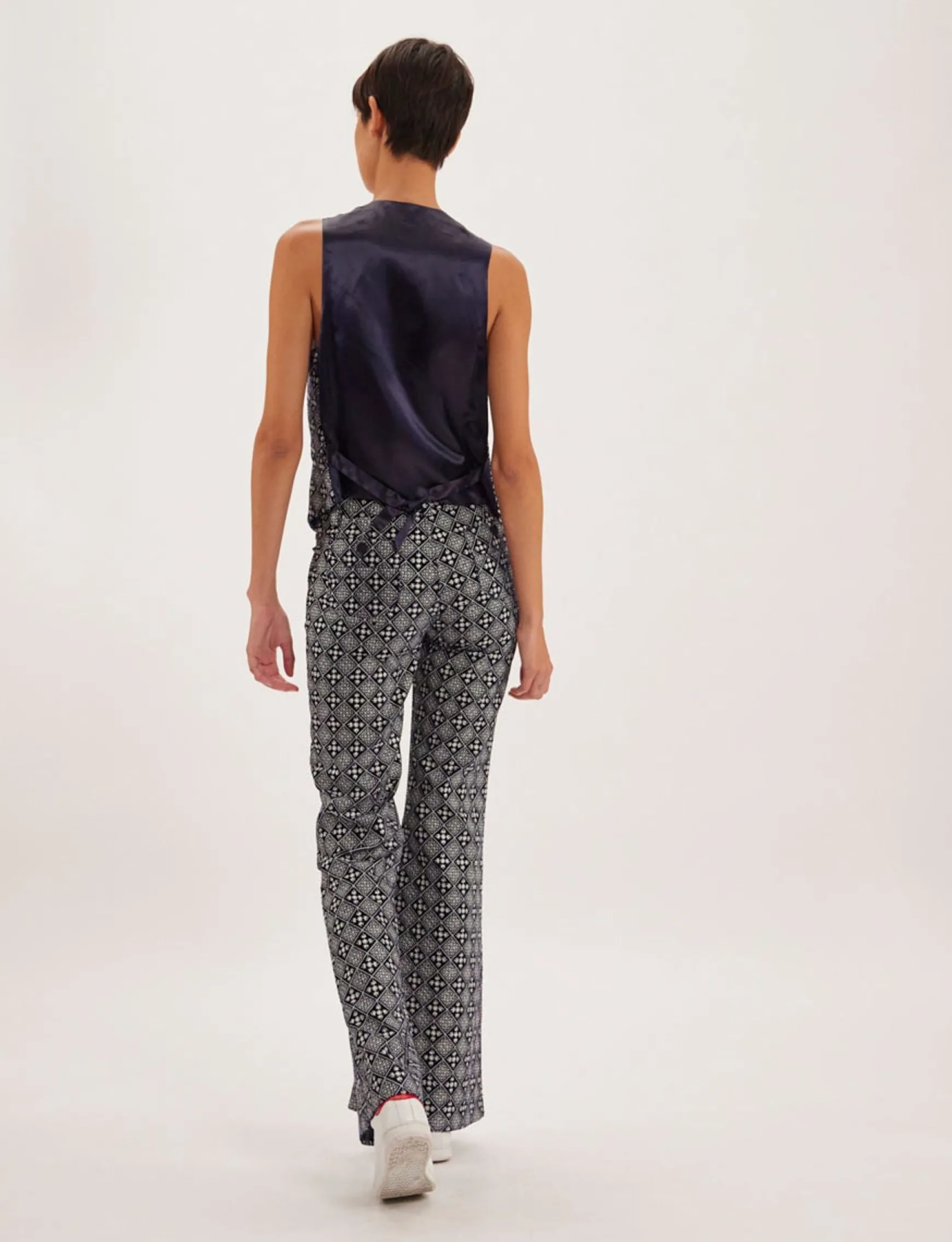 Robinson blue and white waistcoat