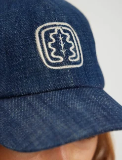 Roma blue denim cap