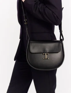 Senda black leather bag