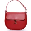 Senda red leather bag