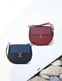 Senda red leather bag