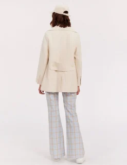 Seraphine ivory pea jacket
