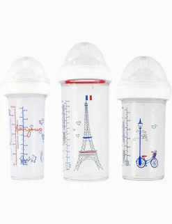 Set of 3 Ines French feeding bottles