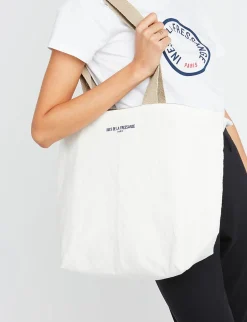 Shopping bag Lila ecru