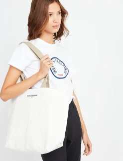 Shopping bag Lila ecru