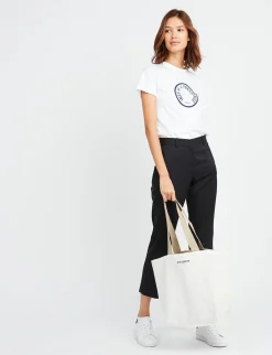 Shopping bag Lila ecru