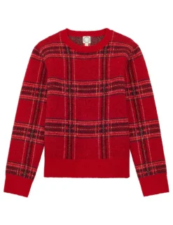 Ulysse red jacquard jumper