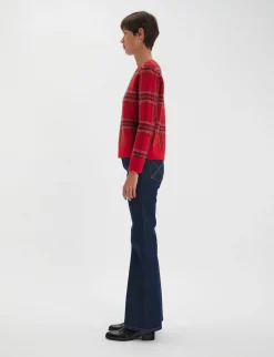 Ulysse red jacquard jumper