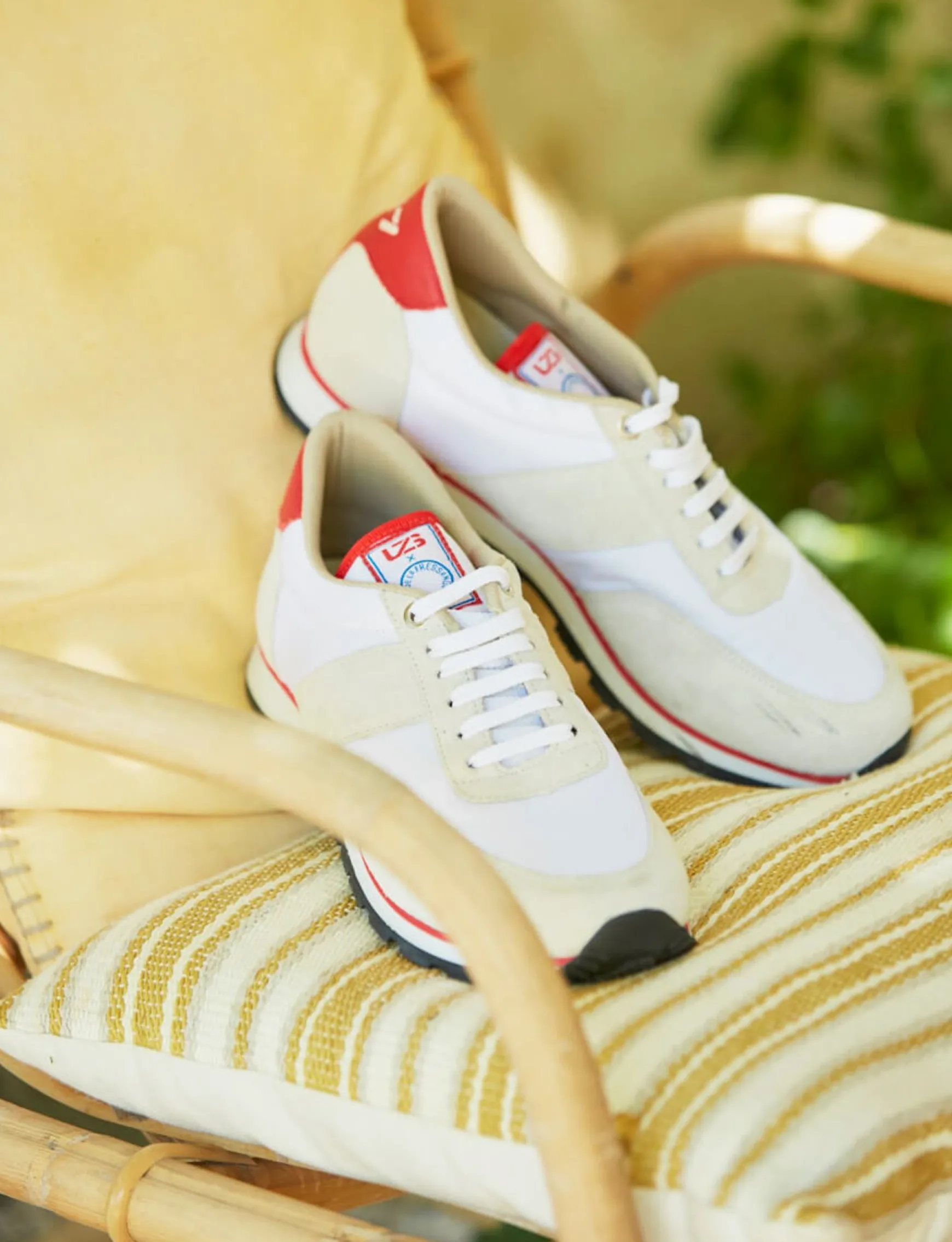 Unisex ecru UZS x Ines trainers