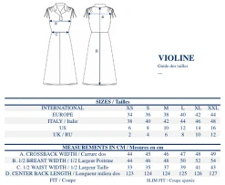 Violine dress in raspberry linen