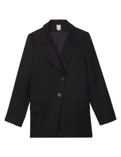 Yohan midnight blue wool jacket